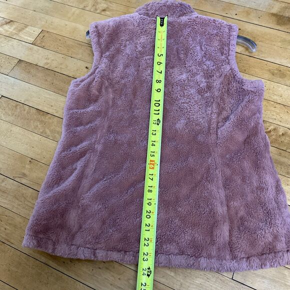 Free Country Quilted Vest Women’s Size S Small Purple Faux Fur Reversible - Picture 14 of 15